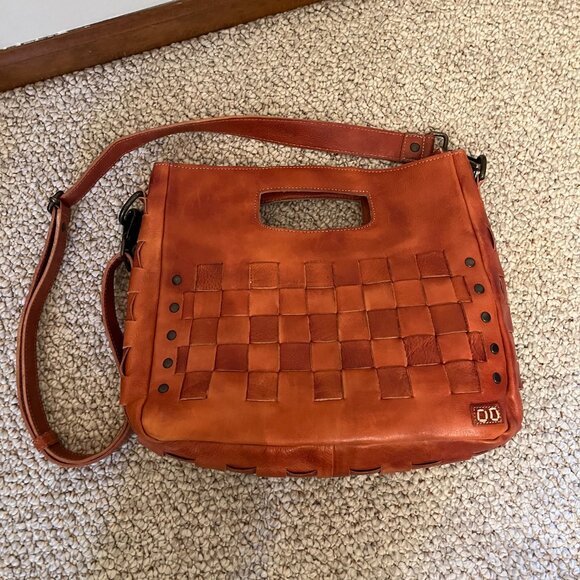 Bed Stu Leather Orchid Crossbody/Handbag in Cognac Dip Dye, Gently Used - Picture 2 of 14
